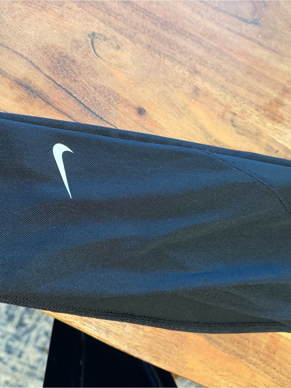 Nike Kids Black Athletic Bottoms with Swoosh Logo